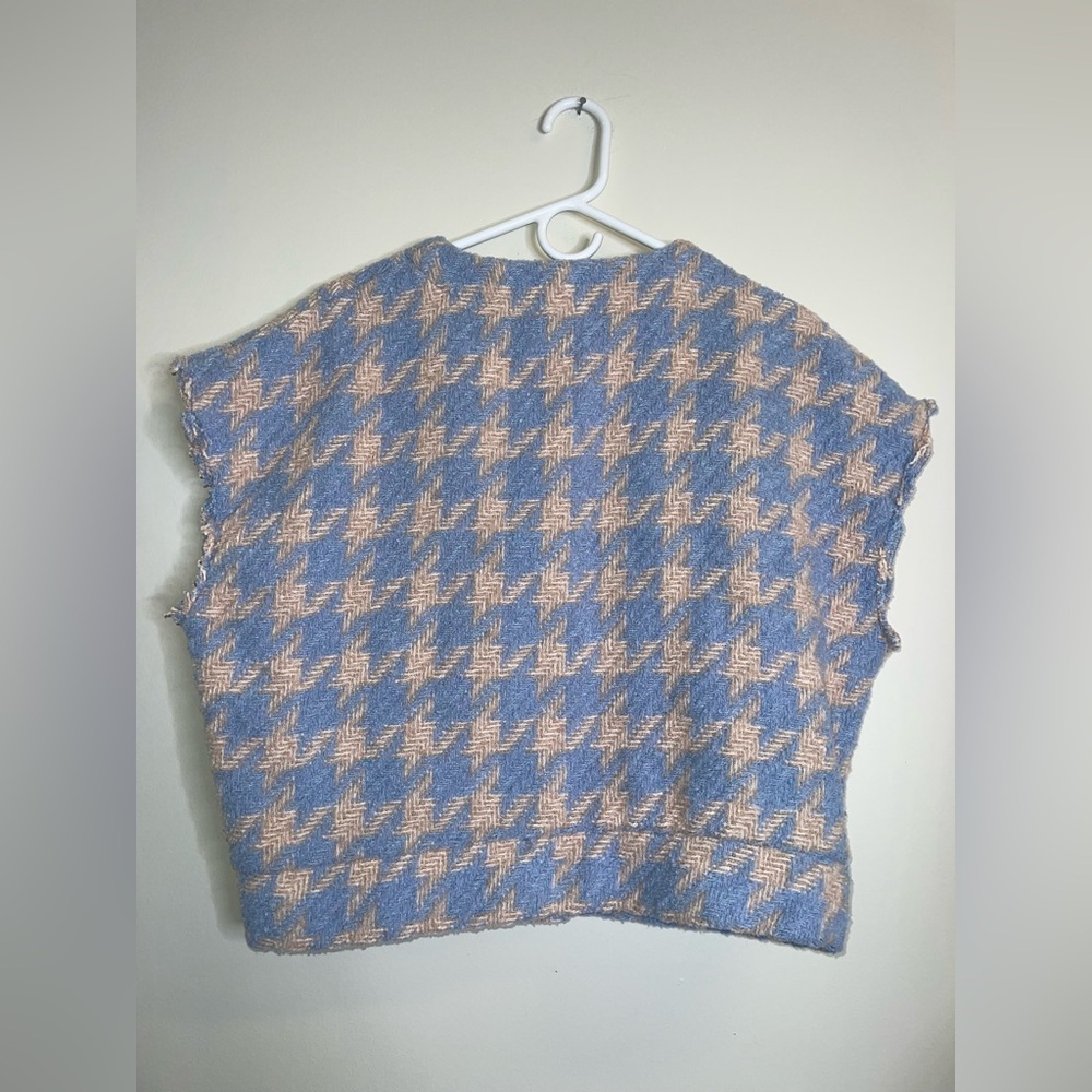 STORETS Lori Houndstooth Sz M In Skyblue - Picture 5 of 6